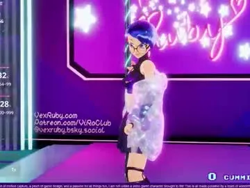 vexruby — VEX RUBY - Lewd motion capture at its finest! - Goal: Spankies! My dev will spank me with my giant dildo, Biggus Dickus! [250 tokens left] #cute #anime #cosplay #hentai #lewdtuber