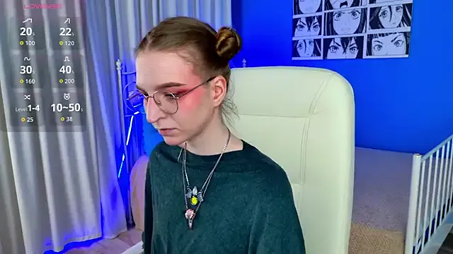 VioletShine — cowgirl position on the bed